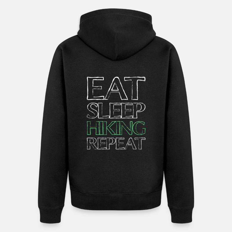 Manger Sleep Randonnée - Veste à capuche bio Premium Unisexe - noir