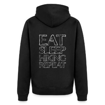 Manger Sleep Randonnée - Veste à capuche bio Premium Unisexe - noir - Dos - Nico (187cm)