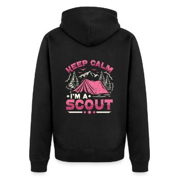 Scout Life Scout Camping Outdoor Scouting - Veste à capuche bio Premium Unisexe - noir - Dos - Nico (187cm)