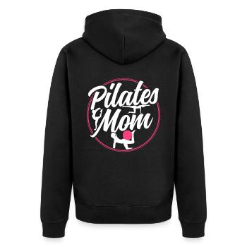 Pilates Mama Mami Mère Amante - Veste à capuche bio Premium Unisexe - noir - Dos - Nico (187cm)