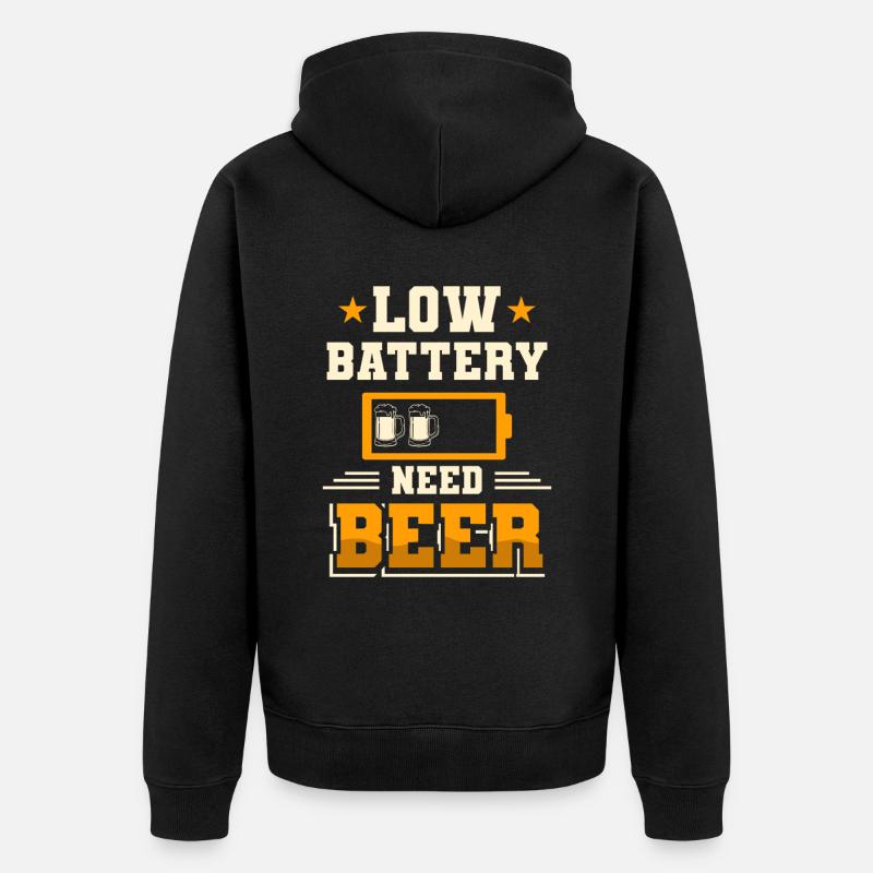 IPA Beer Beer Drinker - Veste à capuche bio Premium Unisexe - noir