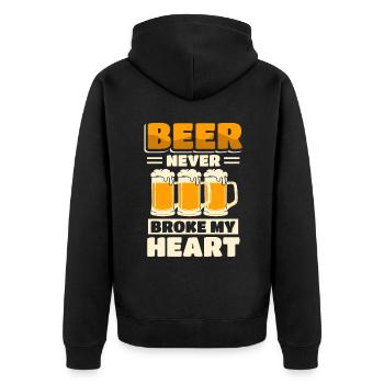 Brasserie Beer Drinker - Veste à capuche bio Premium Unisexe - noir - Dos - Nico (187cm)