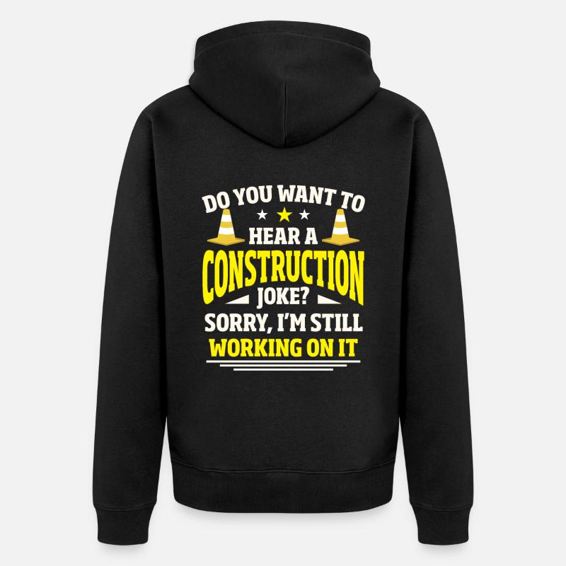 Menuisier Menuisier - Veste à capuche bio Premium Unisexe - noir