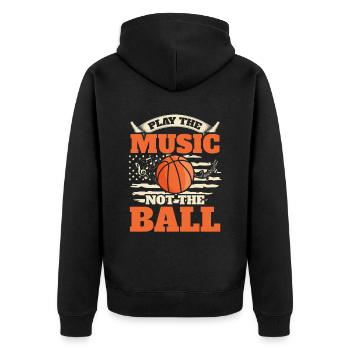 Game Coach Musicien musicien - Veste à capuche bio Premium Unisexe - noir - Dos - Nico (187cm)