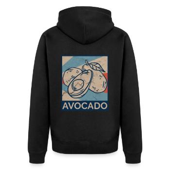 Vegetarian Vegetables Cinco De Mayo Mexican - Unisex Premium Organic Zip Hoodie - black - Back - Nico (187cm)