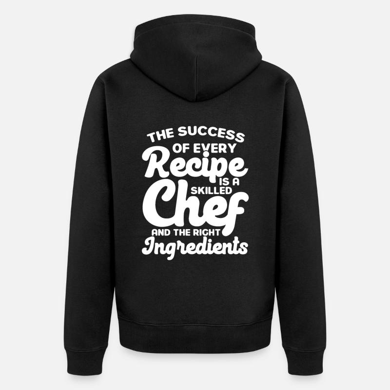 Chef disant cadeau Drôle Chef - Veste à capuche bio Premium Unisexe - noir