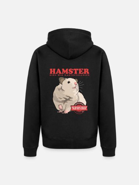 Hamster Goldhamster | Zwerghamster Geschenk - Ekologisk premiumluvjack unisex - svart