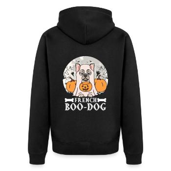 Français - Veste à capuche bio Premium Unisexe - noir - Dos - Nico (187cm)