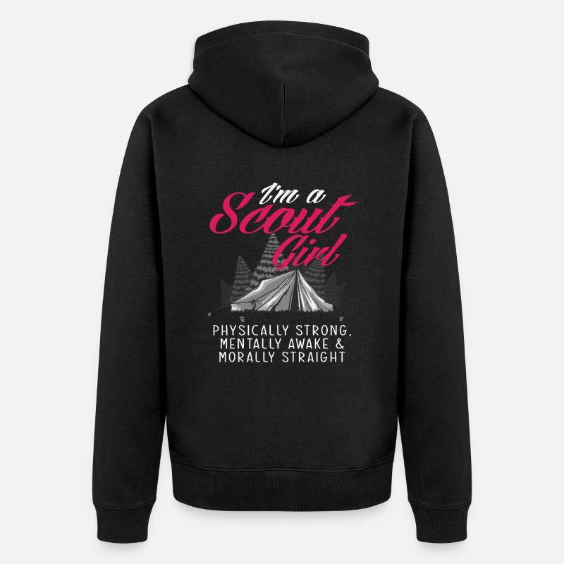 Éclaireuse - Veste à capuche bio Premium Unisexe - noir