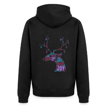 Noël Noël Noël No� - Veste à capuche bio Premium Unisexe - noir - Dos - Nico (187cm)