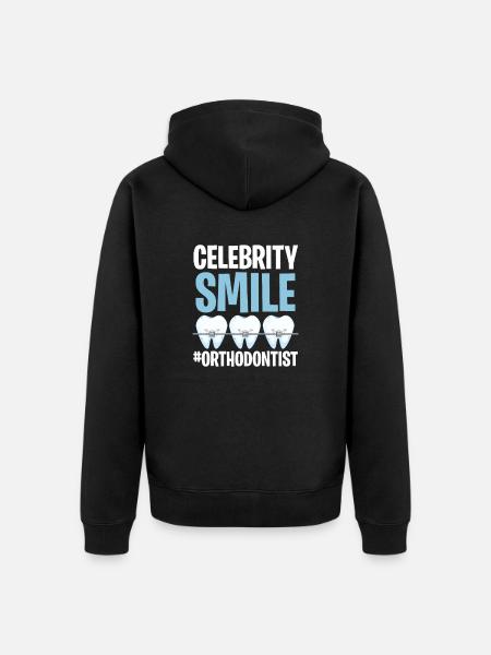 Orthodontist - Unisex Premium Organic Zip Hoodie - black