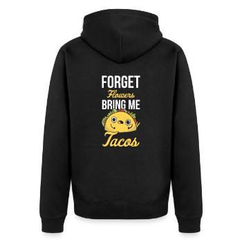 Taco Mexican Food Mexique Tortilla Burrito - Veste à capuche bio Premium Unisexe - noir - Dos - Nico (187cm)