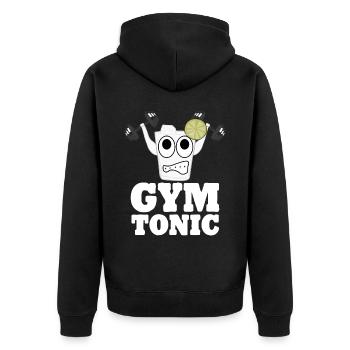 Bodybuilder Gym Tonic Fitness Strongman - Veste à capuche bio Premium Unisexe - noir - Dos - Nico (187cm)