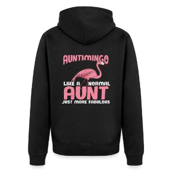 Tante comme une tante nomale seulement plus fabuleuse - Veste à capuche bio Premium Unisexe - noir - Dos - Nico (187cm)