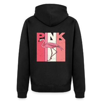 Citations de Pink Flamingo - Veste à capuche bio Premium Unisexe - noir - Dos - Nico (187cm)