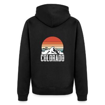 Colorado - Veste à capuche bio Premium Unisexe - noir - Dos - Nico (187cm)