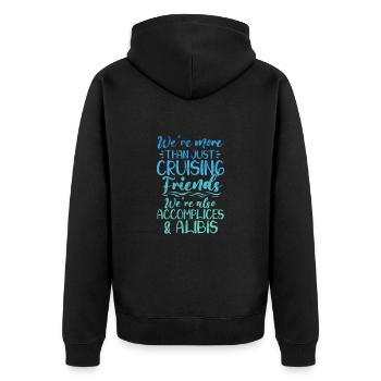 Bateau de croisière Cadeau de bateau de vacances - Veste à capuche bio Premium Unisexe - noir - Dos - Nico (187cm)