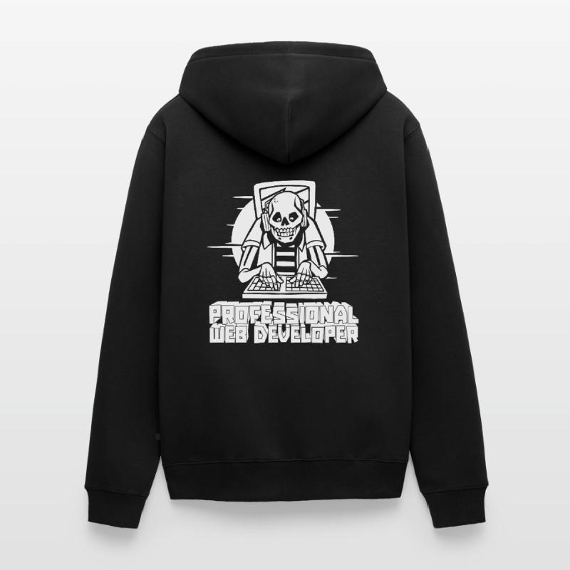 Web Entwickler Webdeveloper Web-Entwickler Unisex Premium Bio Zip Hoodie
