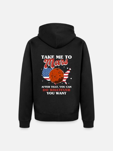 Astronomer Astrologers Planets - Unisex Premium Organic Zip Hoodie - black