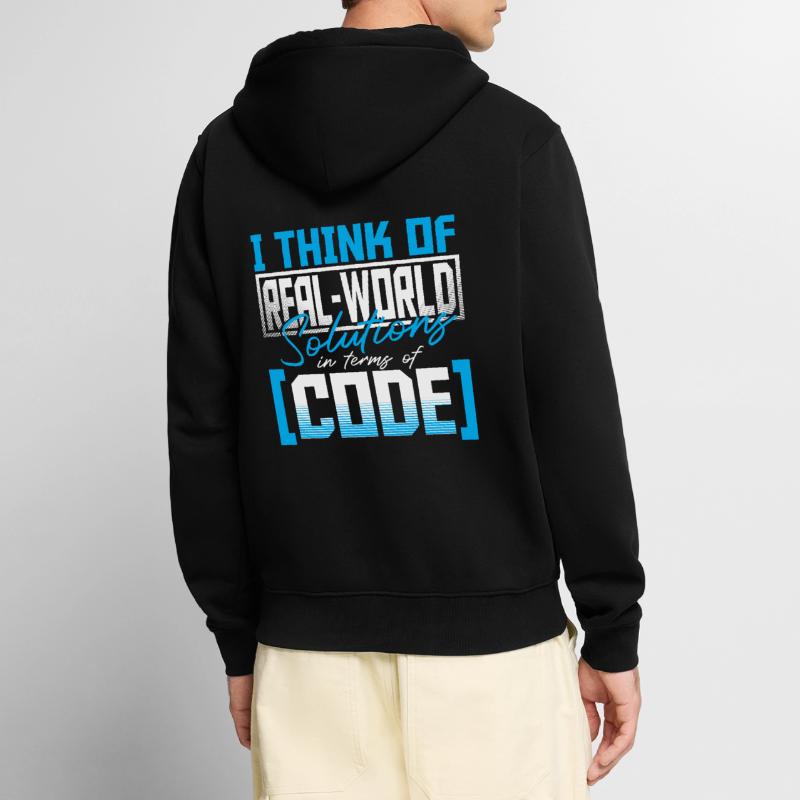Javascript Software Developer Unisex Premium Organic Zip Hoodie
