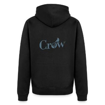 Crow Crow Animal Bird Environnement et nature - Veste à capuche bio Premium Unisexe - noir - Dos - Nico (187cm)