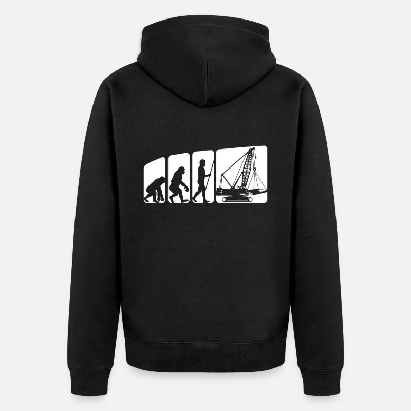 Grutier Evolution Grutier - Veste à capuche bio Premium Unisexe - noir