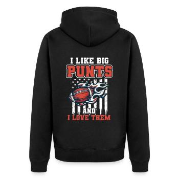Football d’équipe - Veste à capuche bio Premium Unisexe - noir - Dos - Nico (187cm)