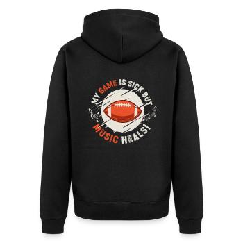 Football - Veste à capuche bio Premium Unisexe - noir - Dos - Nico (187cm)
