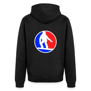 Logo du snowboard - Veste à capuche bio Premium Unisexe - noir - Dos - Nico (187cm)
