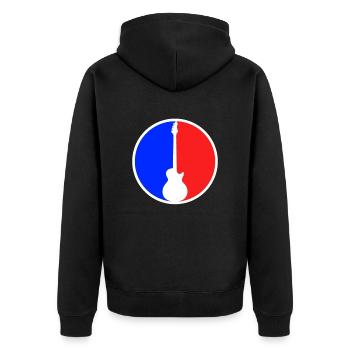 Logo d’Egitarre - Veste à capuche bio Premium Unisexe - noir - Dos - Nico (187cm)