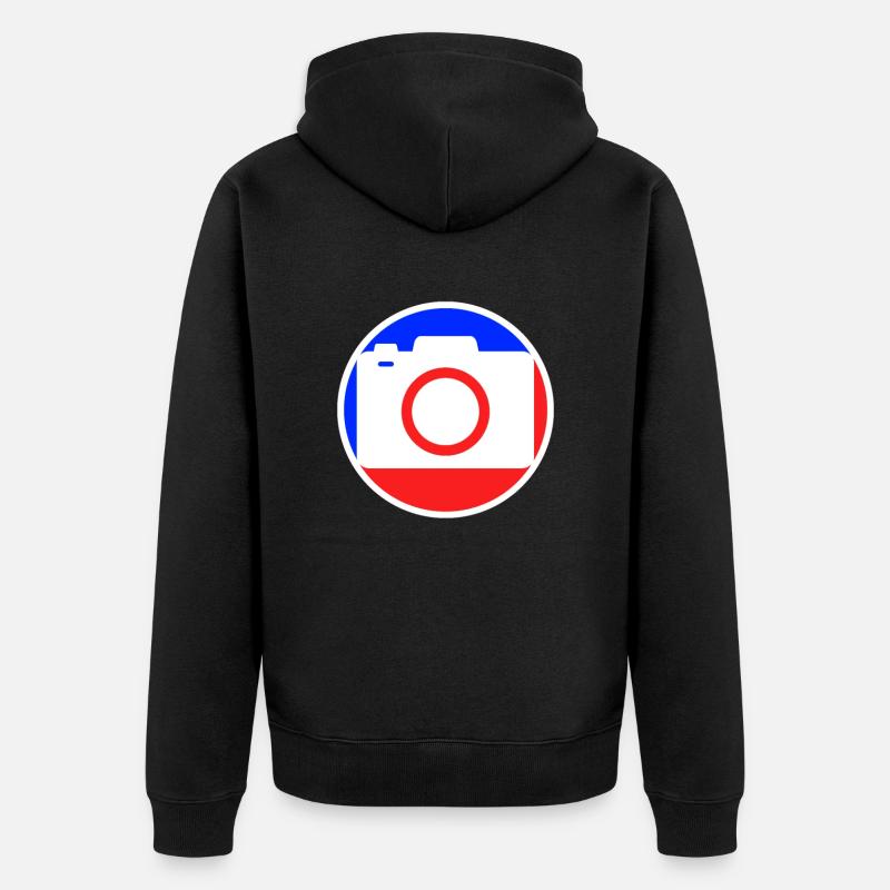 Logo de la photographie - Veste à capuche bio Premium Unisexe - noir