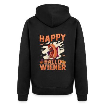 Joyeux Hello Viennois Dracula Costume Drôle de Viennois - Veste à capuche bio Premium Unisexe - noir - Dos - Nico (187cm)