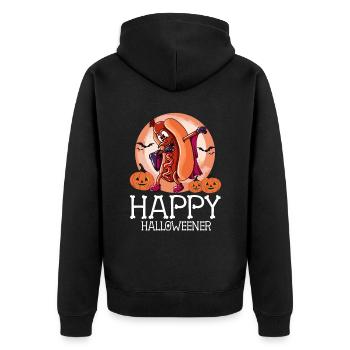 Joyeux Halloweener Dracula Costume Drôle Viennois - Veste à capuche bio Premium Unisexe - noir - Dos - Nico (187cm)