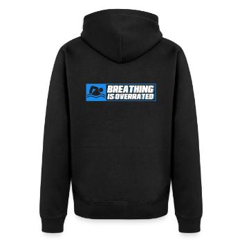 Nageur cadeau nageur disant natation - Veste à capuche bio Premium Unisexe - noir - Dos - Nico (187cm)