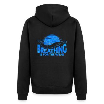 Nageur cadeau nageur disant natation - Veste à capuche bio Premium Unisexe - noir - Dos - Nico (187cm)