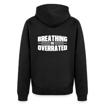 Nageur cadeau nageur disant natation - Veste à capuche bio Premium Unisexe - noir - Dos - Nico (187cm)