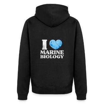 Biologie marine Biologiste marin Biolgy Gift - Veste à capuche bio Premium Unisexe - noir - Dos - Nico (187cm)
