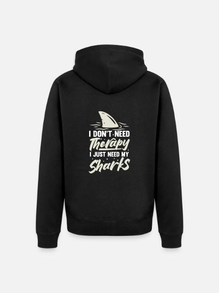 Marine biology - Unisex Premium Organic Zip Hoodie - black