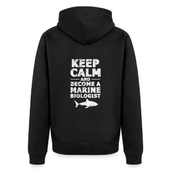 Biologie marine Biologiste marin Biolgy Gift - Veste à capuche bio Premium Unisexe - noir - Dos - Nico (187cm)