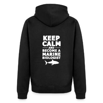 Biologie marine - Veste à capuche bio Premium Unisexe - noir - Dos - Nico (187cm)