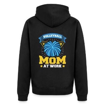 Volleyball Volleyball Joueur Volleyball Mère Volleyball Maman - Veste à capuche bio Premium Unisexe - noir - Dos - Nico (187cm)