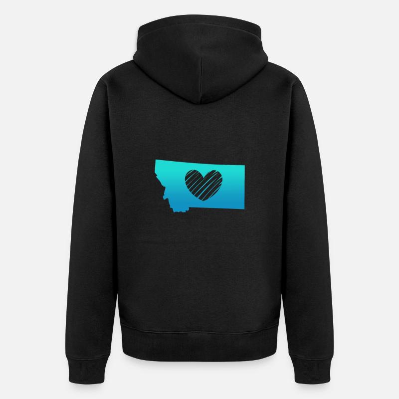 Montana - Veste à capuche bio Premium Unisexe - noir