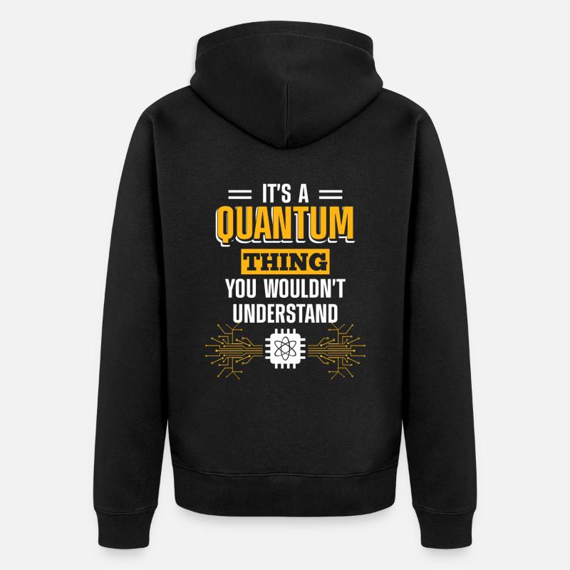 Physique computationnelle quantique - Veste à capuche bio Premium Unisexe - noir