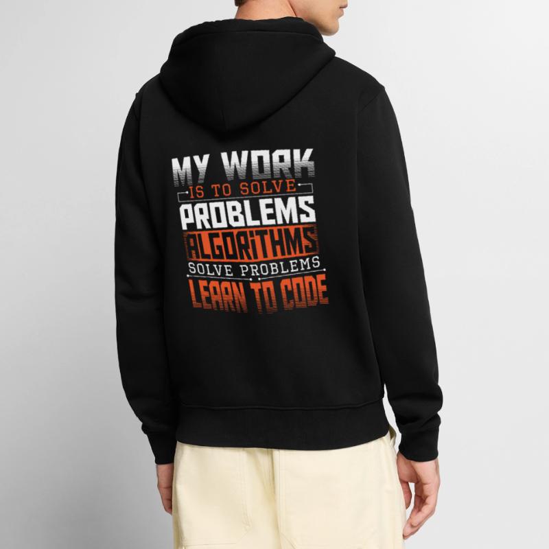 HTML Computer Engineer Hacker Unisex Premium Organic Zip Hoodie