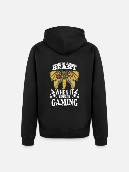 Gaming - Unisex Premium Bio Zip Hoodie - Schwarz