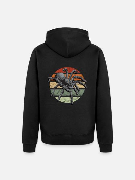 Spiders and tarantulas Tarantula - Unisex Premium Organic Zip Hoodie - black
