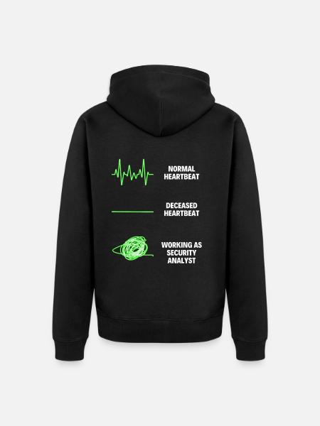 Organisations réseau Security Analyst - Veste à capuche bio Premium Unisexe - noir