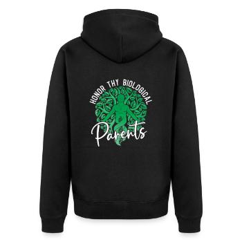 Biology Biologist Children Biology - Unisex Premium Organic Zip Hoodie - black - Back - Nico (187cm)