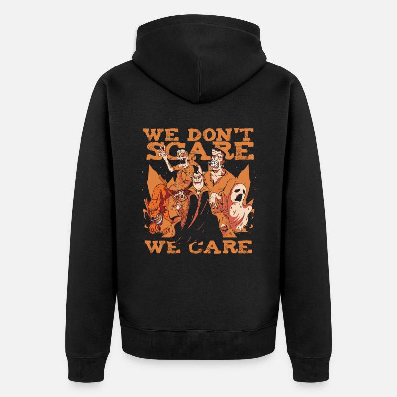 Fantômes zombies d’Halloween - Veste à capuche bio Premium Unisexe - noir