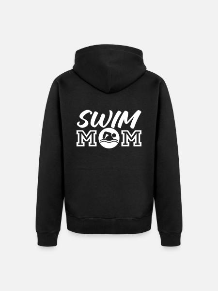 Schwimmer Schwimmen Spruch - Unisex Premium Bio Zip Hoodie - Schwarz